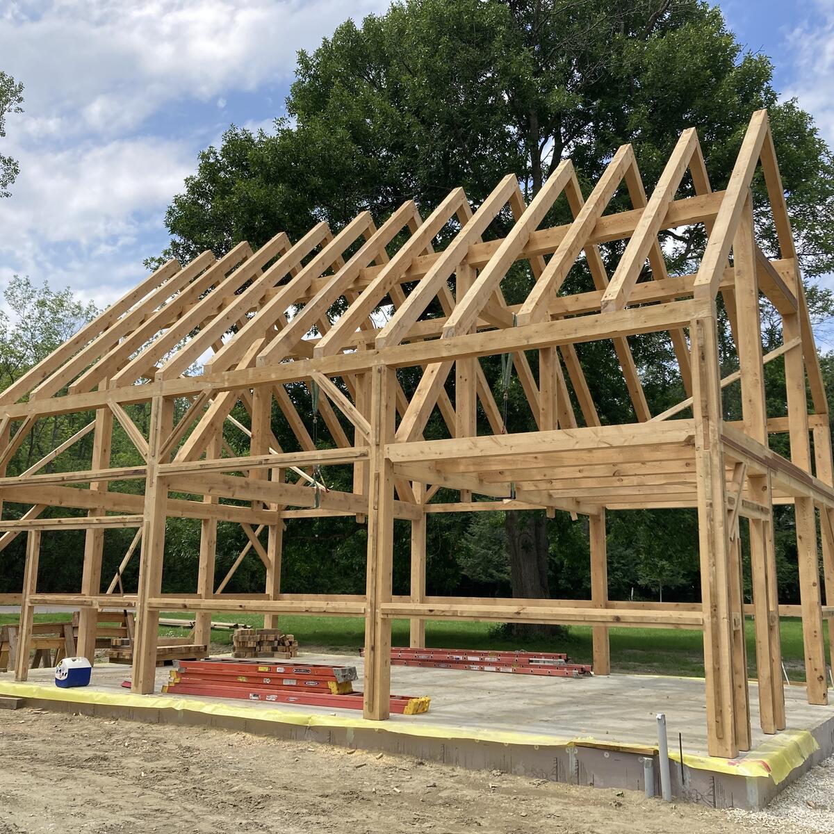 Timber Frame Barn and ADU